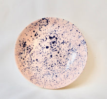 Porcelain breakfast bowl with splatter detail - pink