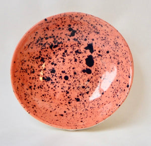 breakfast bowl with splatter detail - paprika
