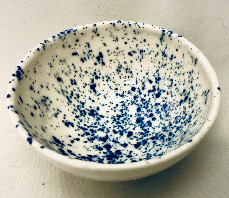 Nibbles Bowl - Porcelain with Splatter Detail