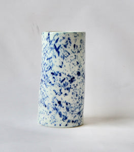 Tall Splatter Porcelain Bud Vase