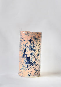 Tall Splatter Porcelain Bud Vase