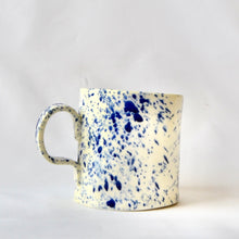 Corn yellow  porcelain mug with splatter detail