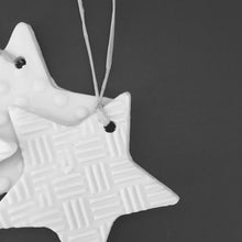 Porcelain Star 8cm / 3.25 inches wide