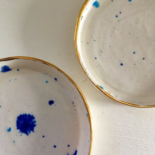Small Porcelain Platter With Gold Lustre Rim